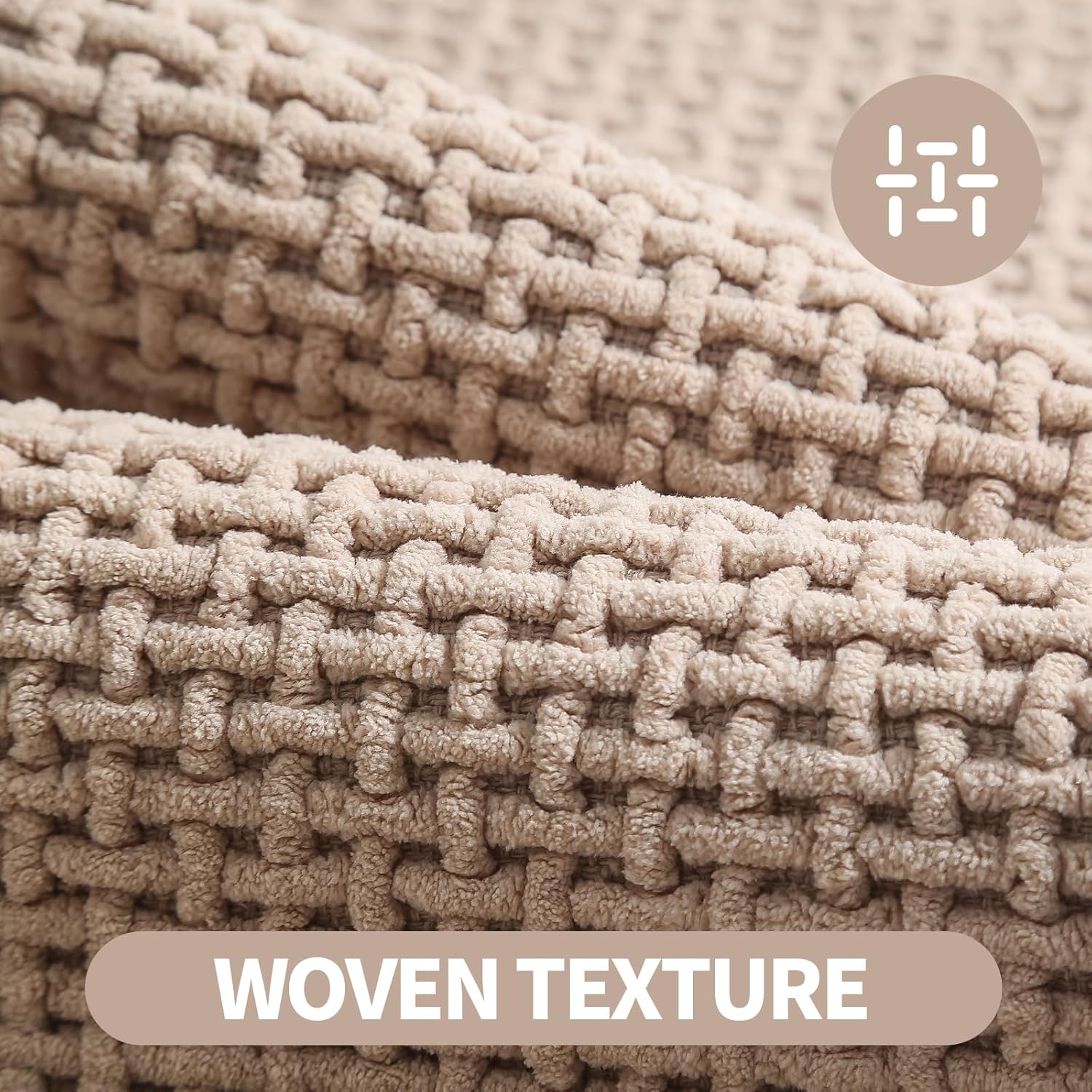 Bath Mat Shower Rug for Bathroom – 24x16 Machine Washable & Quick Dry Plush Floor Mat, Soft & Absorbent & Non Slip Chenille Boho Small Bathmat, Beige - Image 3